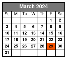 Time Warp March Schedule