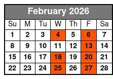 Time Warp Myrtle Beach February Schedule