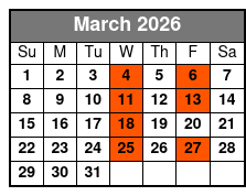 Time Warp Myrtle Beach March Schedule