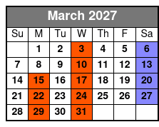 Motor City Musical – A Tribute to Motown March Schedule
