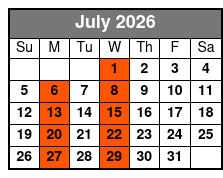 Motor City Musical – A Tribute To Motown July Schedule