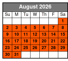 Brookgreen Gardens August Schedule