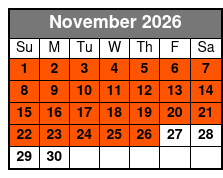 Brookgreen Gardens November Schedule