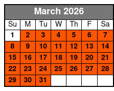 Myrtle Beach Dolphin Sightseeing Cruises March Schedule