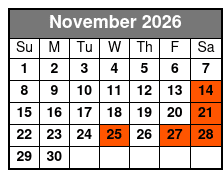 Myrtle Beach Dolphin Sightseeing Cruises November Schedule