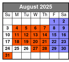 Comedy Cabana Show August Schedule