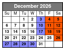 Comedy Cabana Show December Schedule