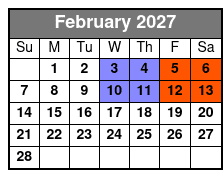 Comedy Cabana Show February Schedule