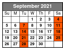 Myrtle Beach 13 Hour Gulf Stream Deep Sea Fishing September Schedule