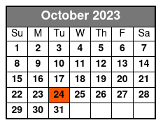 Myrtle Beach 1/2 Day Deep Sea Fishing October Schedule