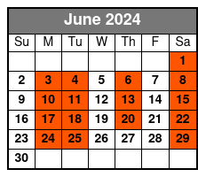 Myrtle Beach 1/2 Day Deep Sea Fishing June Schedule