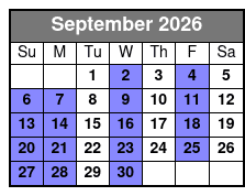 Myrtle Beach Deep Sea Fishing September Schedule