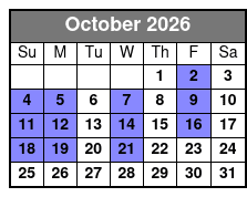 Myrtle Beach Deep Sea Fishing October Schedule