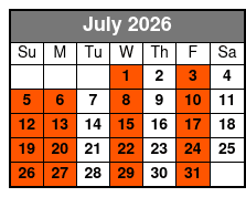 Myrtle Beach Sunset Deep Sea Fishing July Schedule