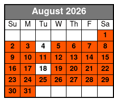 Myrtle Beach Sunset Deep Sea Fishing August Schedule