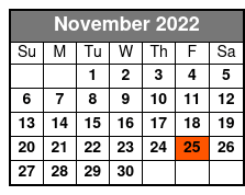 Man Of A Thousand Voices November Schedule