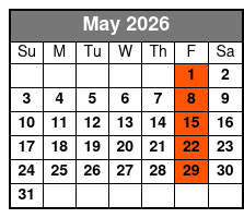 Man Of A Thousand Voices  May Schedule
