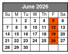 Man Of A Thousand Voices  June Schedule