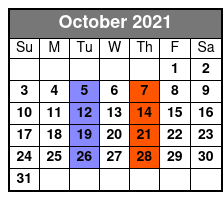 Elvis Live in Myrtle Beach October Schedule