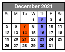 Christmas with Elvis December Schedule