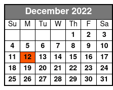 Christmas with Elvis Starring Alex Mitchell December Schedule