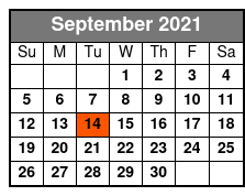 Elvis Live in Myrtle Beach September Schedule