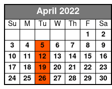 Elvis Live in Myrtle Beach April Schedule