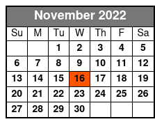 Elvis Live in Myrtle Beach November Schedule