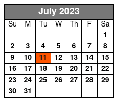Elvis Live in Myrtle Beach July Schedule