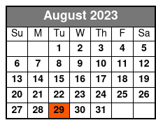 Elvis Live in Myrtle Beach August Schedule