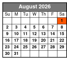Motown 59 August Schedule