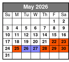 Le Grand Cirque Presents MAXIMUM VELOCITY Myrtle Beach  May Schedule