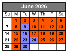Le Grand Cirque Presents MAXIMUM VELOCITY Myrtle Beach  June Schedule