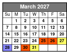 Le Grand Cirque Presents MAXIMUM VELOCITY Myrtle Beach   March Schedule