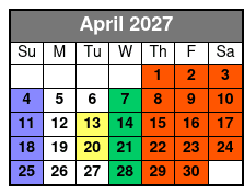 Le Grand Cirque Presents MAXIMUM VELOCITY Myrtle Beach   April Schedule