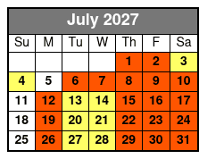 Le Grand Cirque Presents MAXIMUM VELOCITY Myrtle Beach   July Schedule