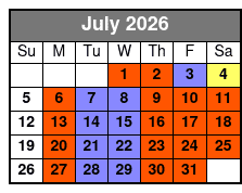 Le Grand Cirque Presents MAXIMUM VELOCITY Myrtle Beach July Schedule
