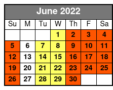 Charles Bach International Illusionist June Schedule