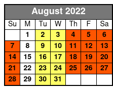 Charles Bach International Illusionist August Schedule