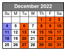 Charles Bach International Illusionist December Schedule
