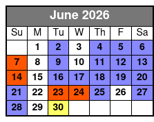 Charles Bach International Illusionist June Schedule