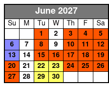 Charles Bach International Illusionist June Schedule