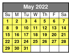 River Island Adventures Tubing, Kayaking and Paddle Boarding Half Day Pass May Schedule