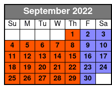 The Simpsons in 4D September Schedule