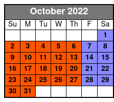 The Simpsons in 4D October Schedule