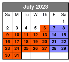 The Simpsons in 4D July Schedule