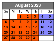 The Simpsons in 4D August Schedule