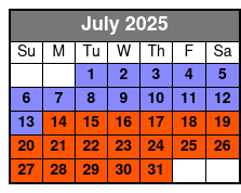 Children's Pirate Adventure July Schedule