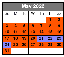 Children's Pirate Adventure May Schedule