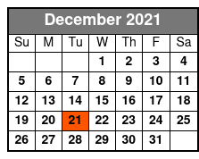 Pirates Voyage Dinner & Show December Schedule